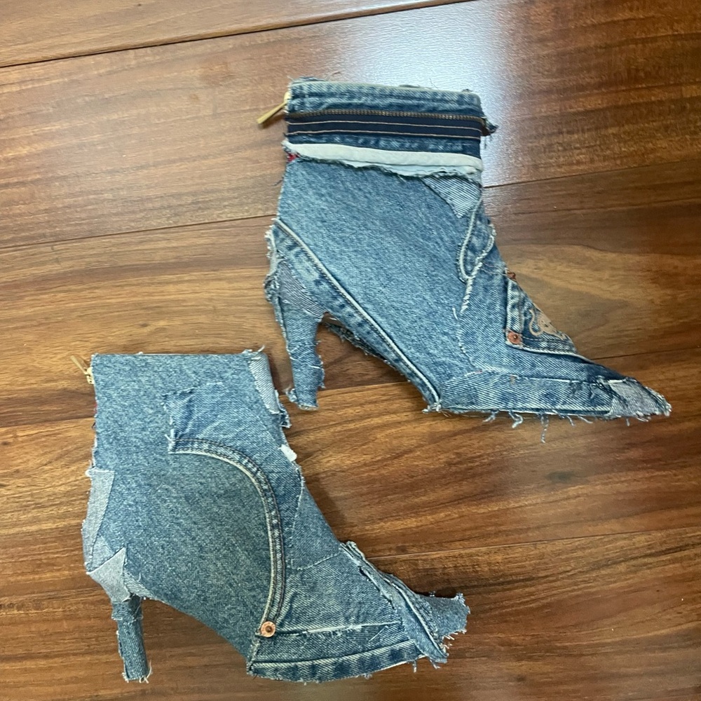 Denim Ankle Boots for Women